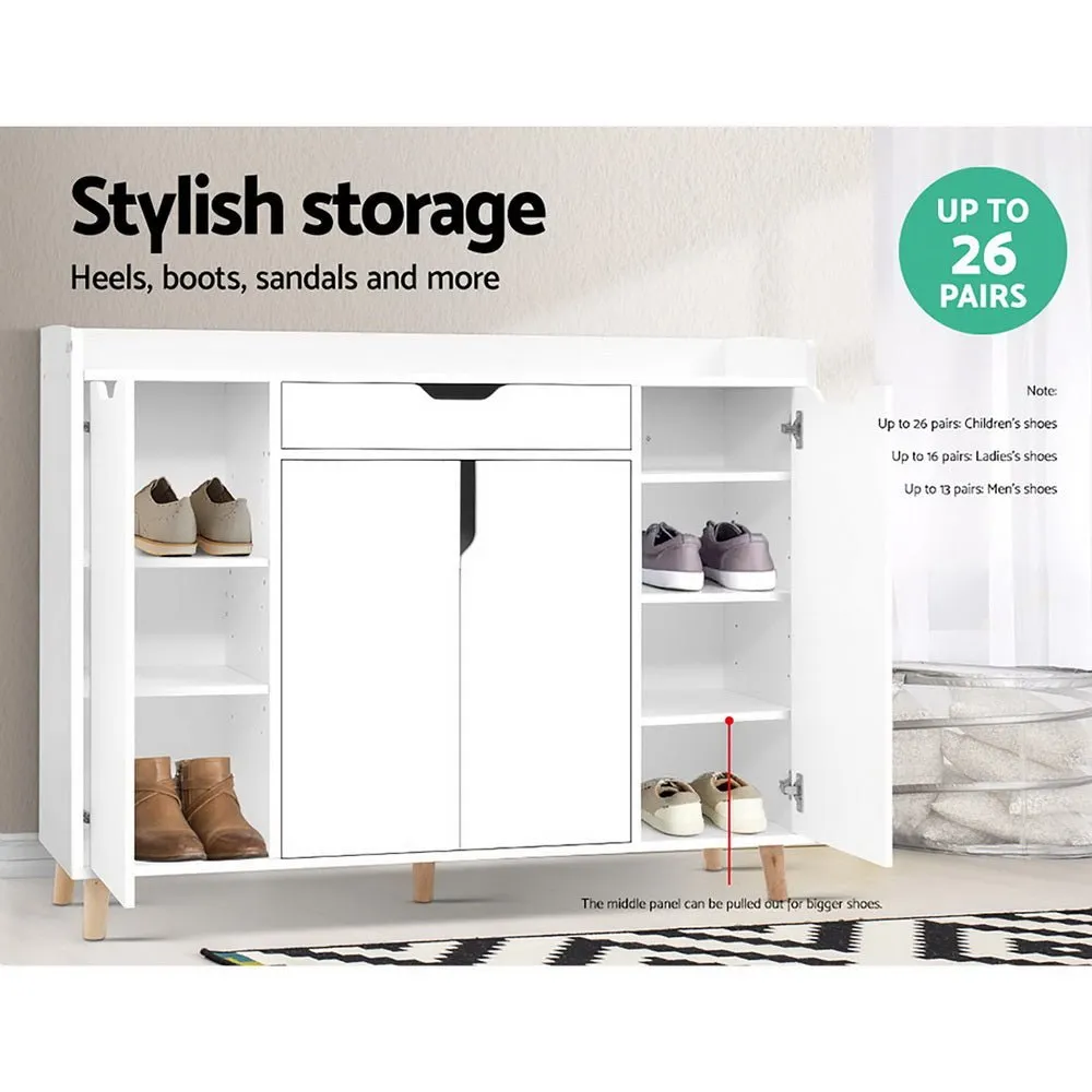 120cm White Drawer Organizer Cupboard