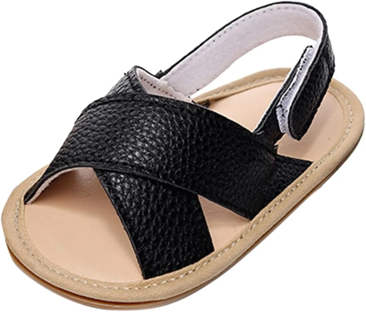 4 Month Booties Infant Boys Girls Open Toe Solid Shoes First Walkers Shoes Summer Toddler Flat Socks Slippers Baby