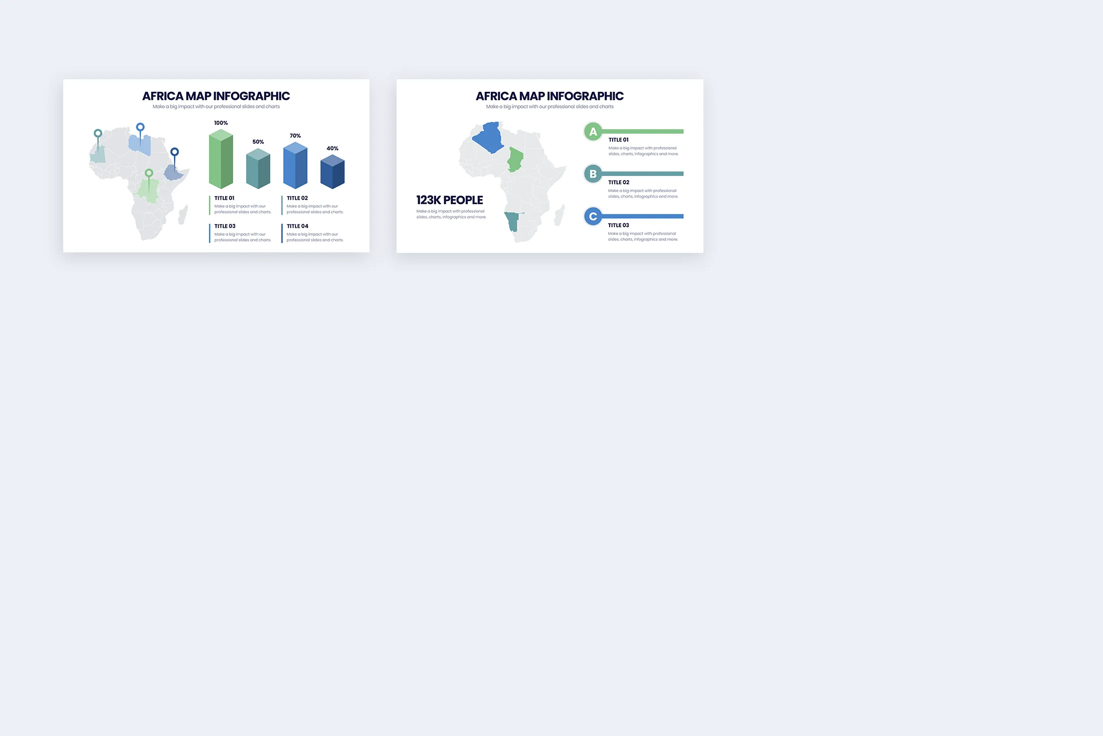 Africa Map Google Slides Infographic Template