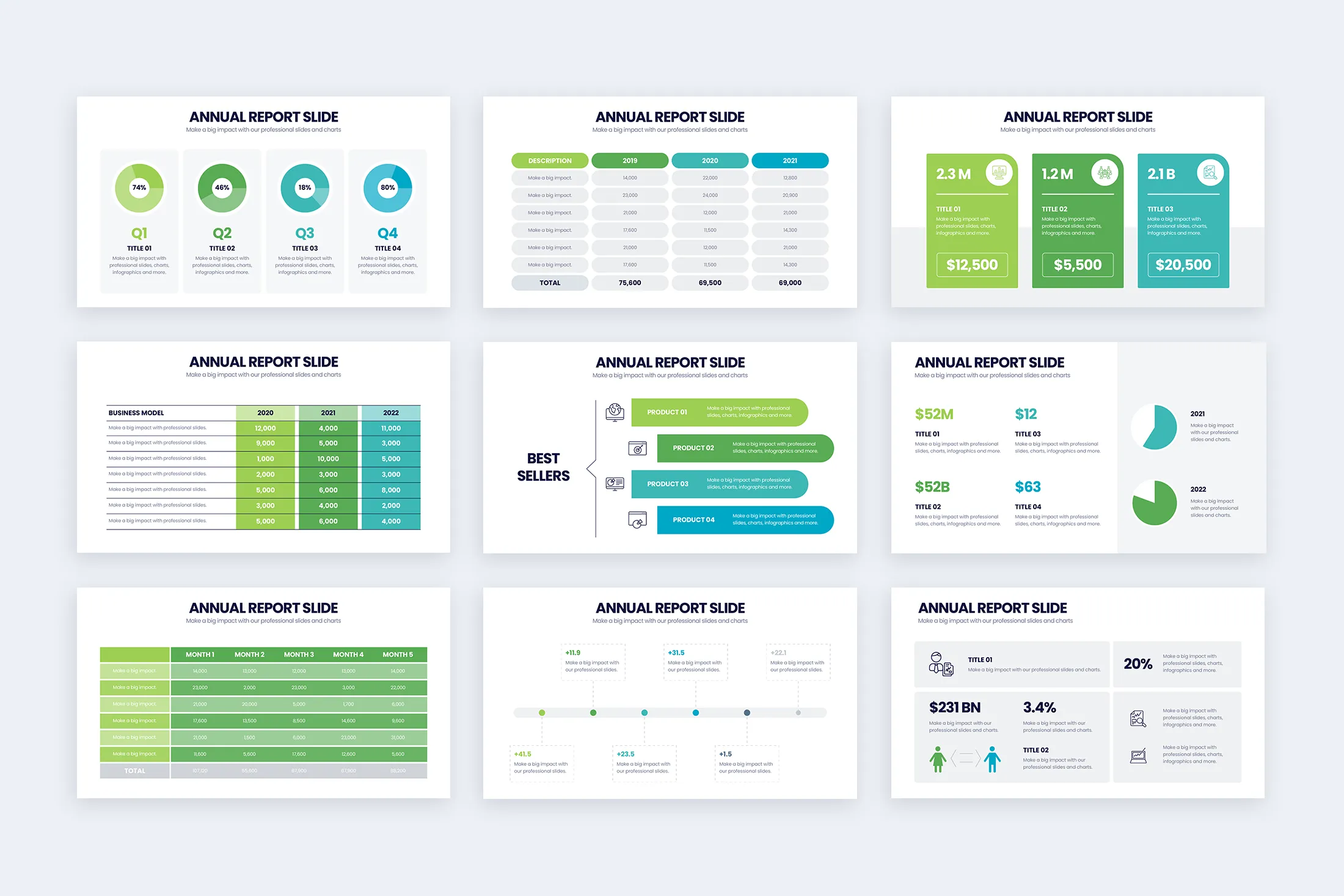 Annual Report Keynote Infographic Template