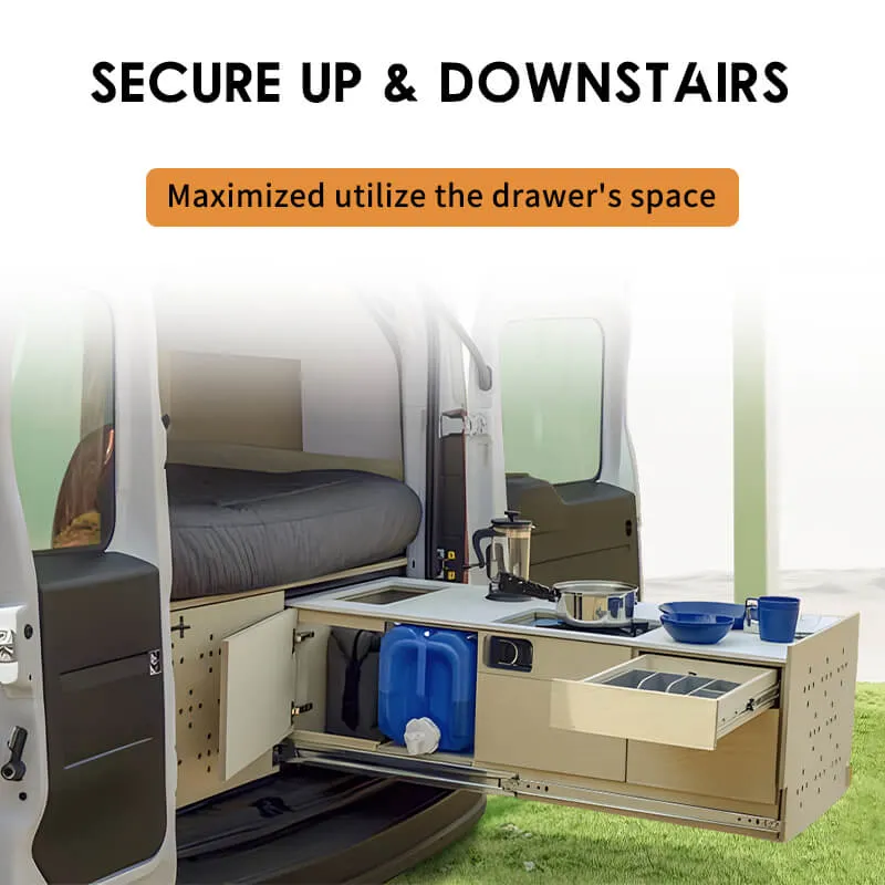AOLISHENG 500lbs Side Mount Full Extension RV drawer slides Heavy duty rails 1 Pair - A2576