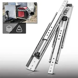 AOLISHENG 500lbs Side Mount Full Extension RV drawer slides Heavy duty rails 1 Pair - A2576