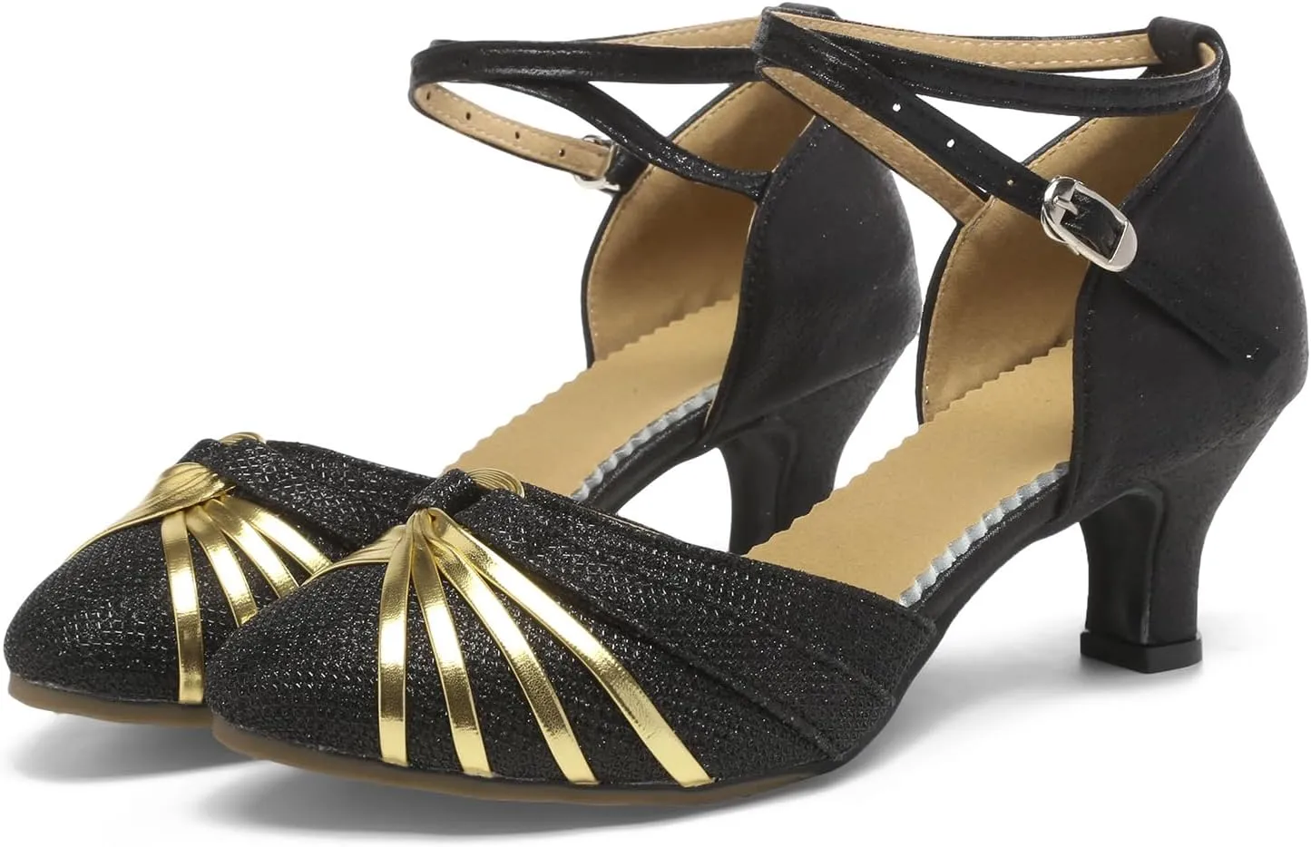 AOQUNFS Women Character Dance Shoes Ballroom Salsa Practice Performance Dancing Shoes,306