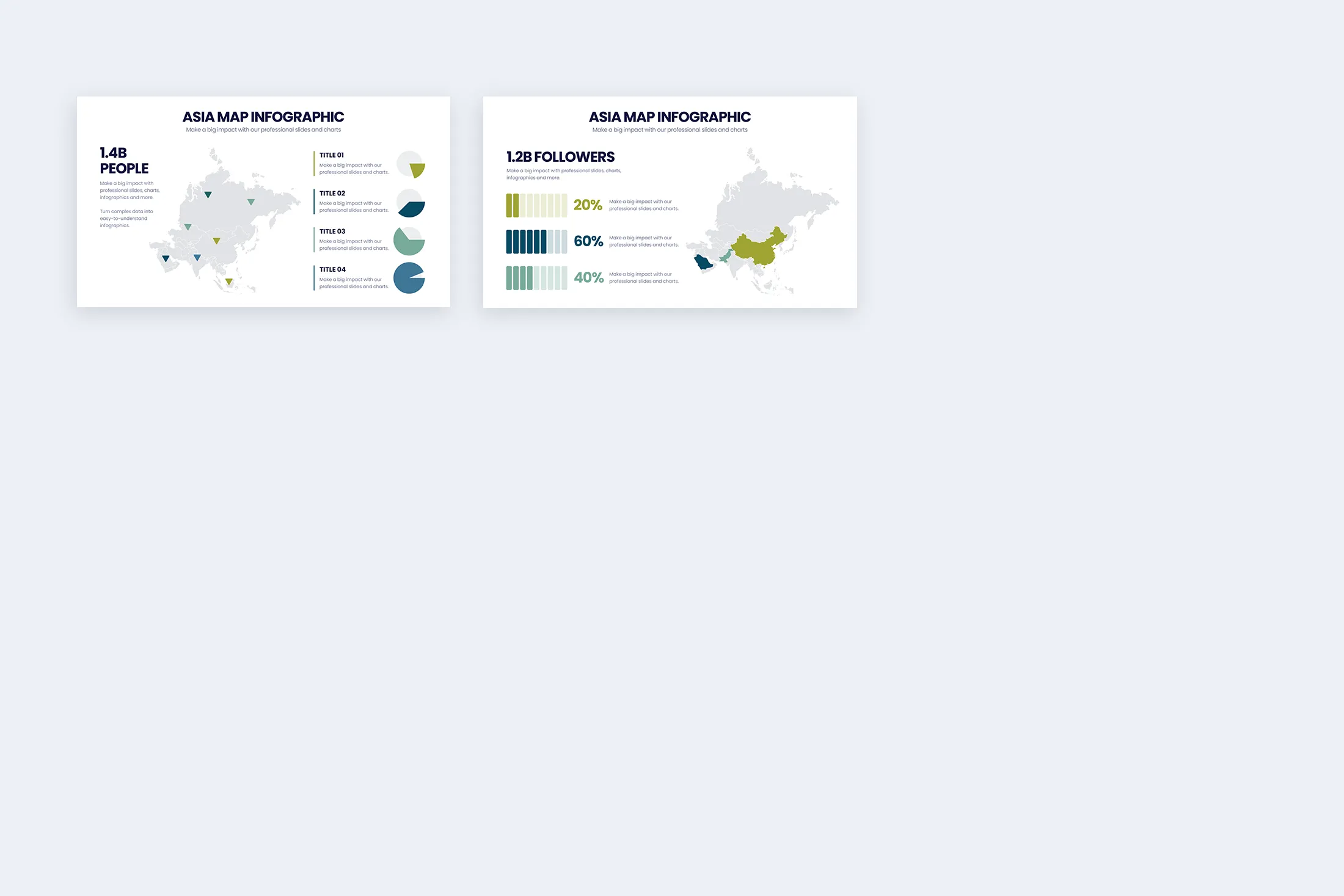 Asia Map Keynote Infographic Template