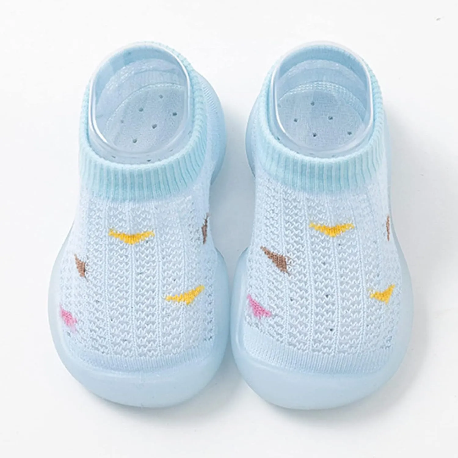 Baby Boy Shoes Infant Boys Girls Socks Shoes Toddler Breathable Mesh The Floor Socks Non Slip Prewalker Shoes Gift B