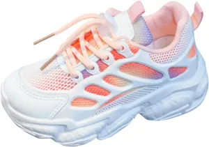 Baby Toddler Infant Mesh Sneaker Lace-Up Lightweight Breathable Sport Shoes Newborn Outdoor First Walking Non Slip Shoes