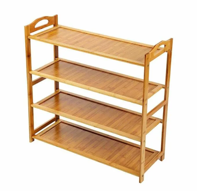 Bamboo Shoe Rack 4 Tier