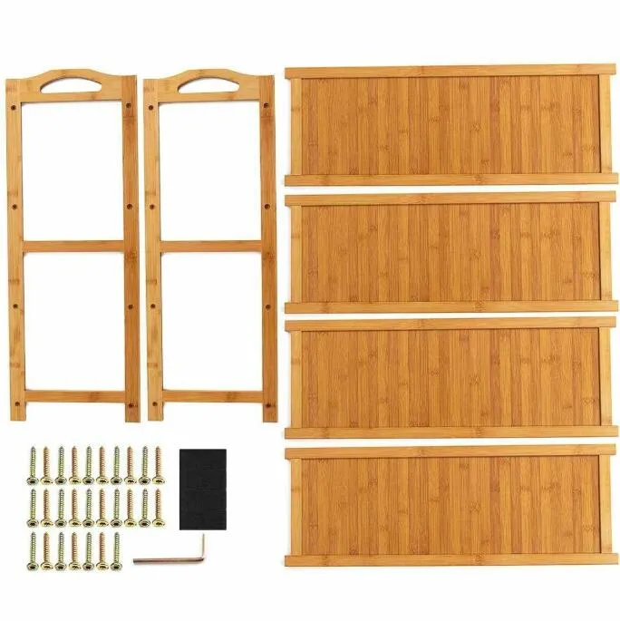 Bamboo Shoe Rack 4 Tier