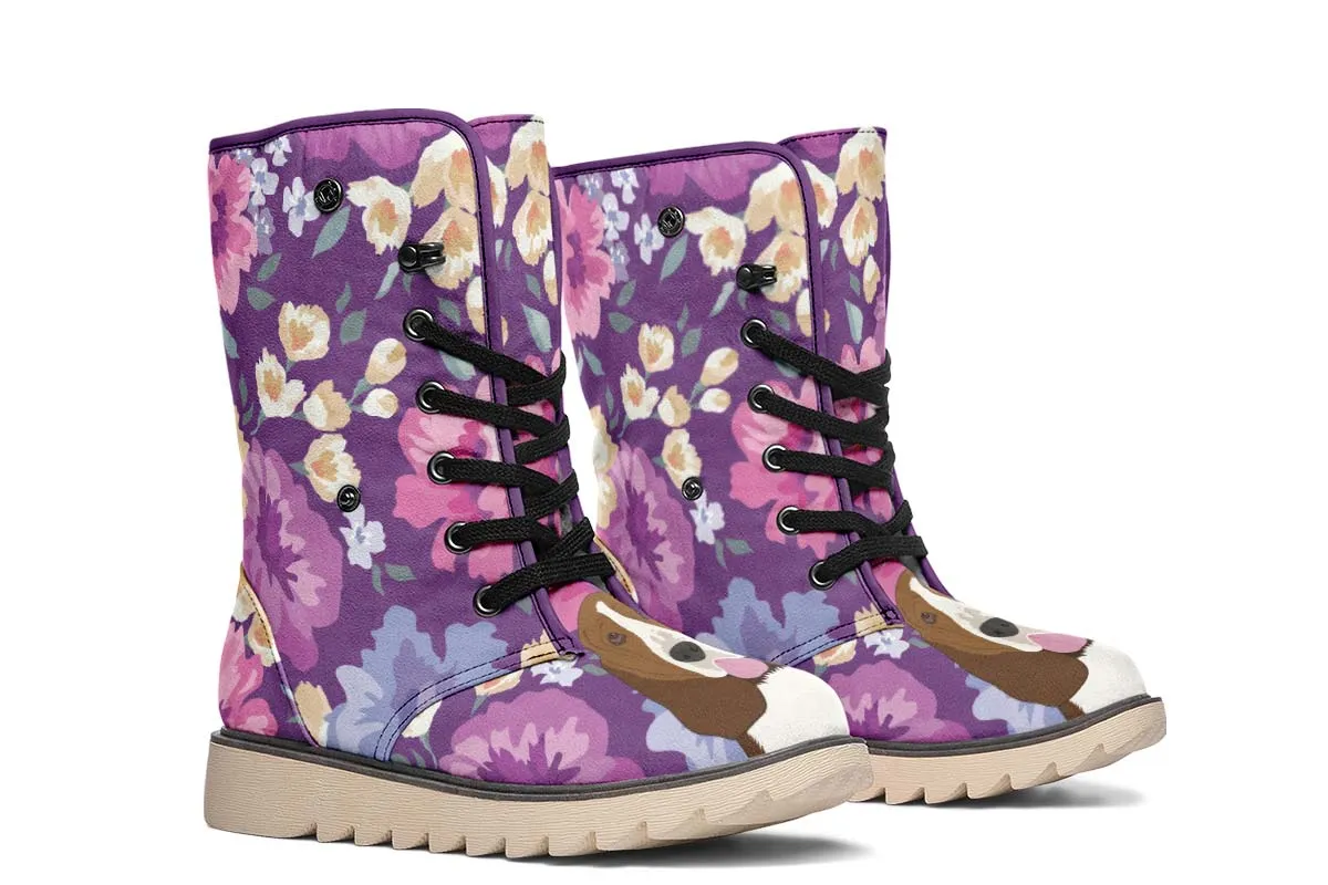 Basset Hound Dog Portrait Polar Vibe Boots