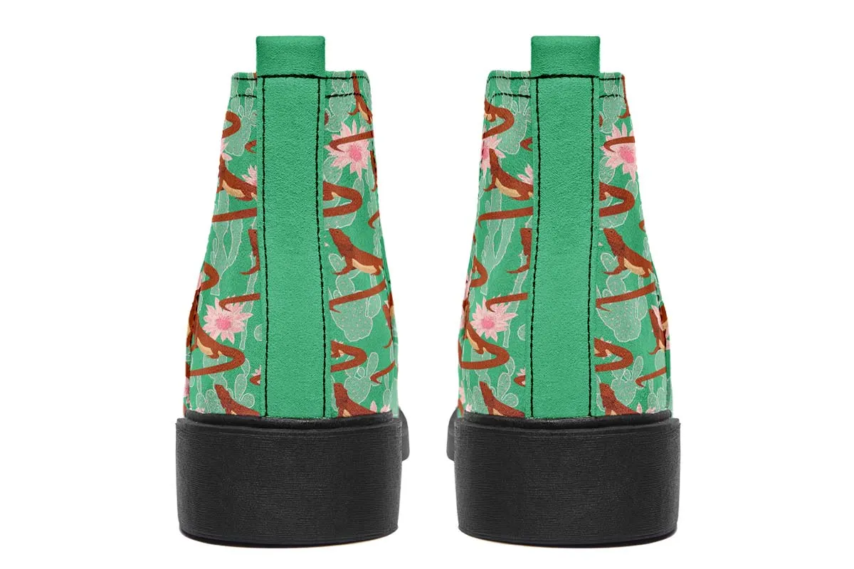 Bearded Dragon Pattern Neat Vibe Boots