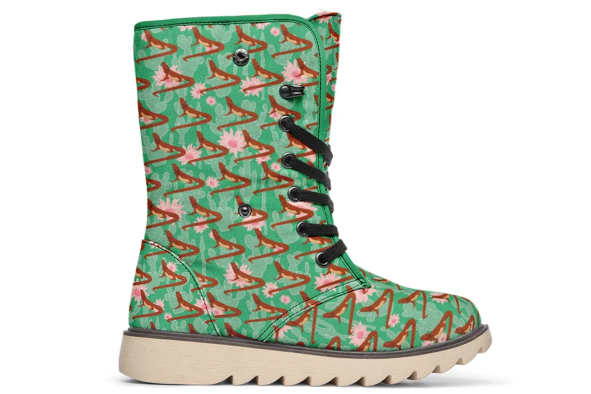 Bearded Dragon Pattern Polar Vibe Boots