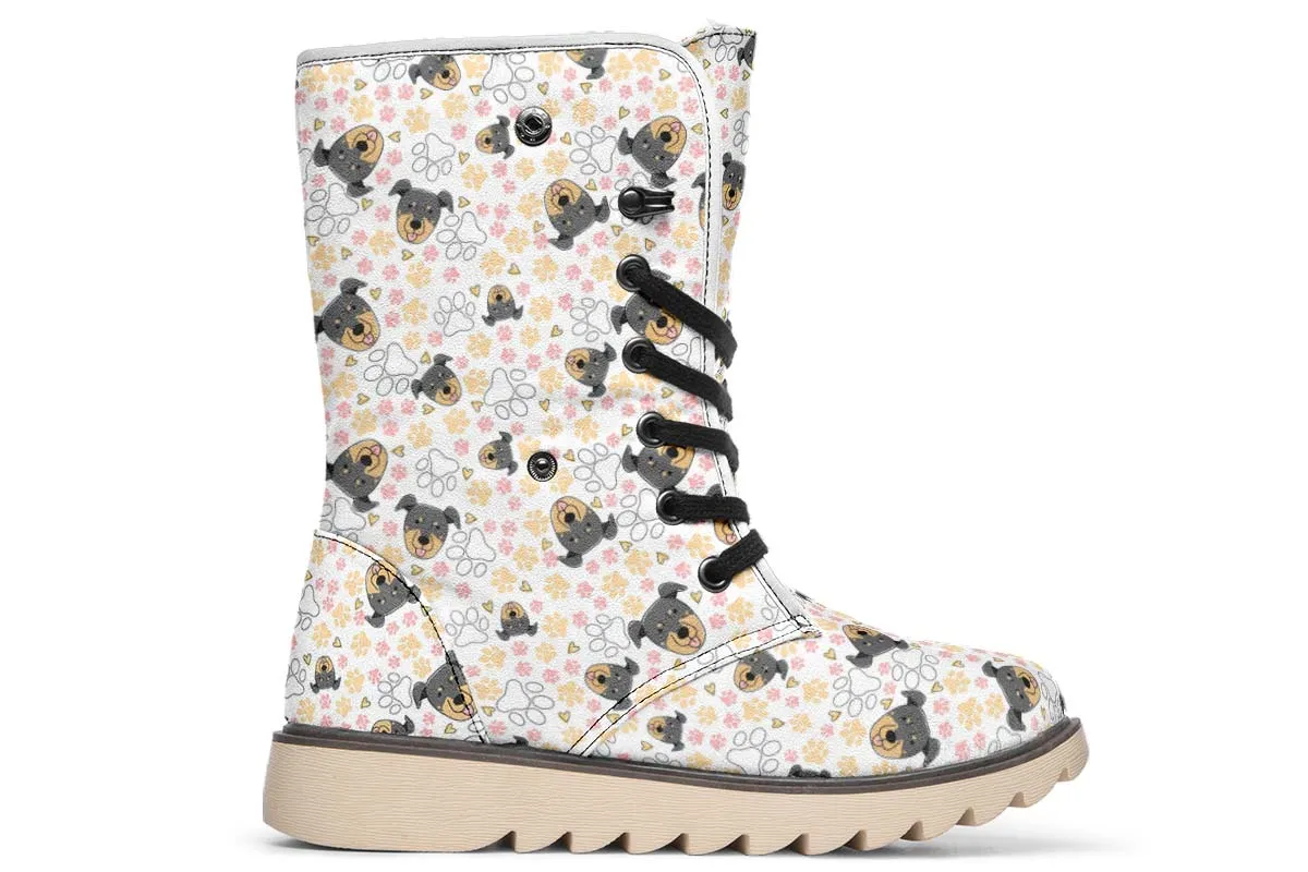 Beauceron Puppy Pattern Polar Vibe Boots