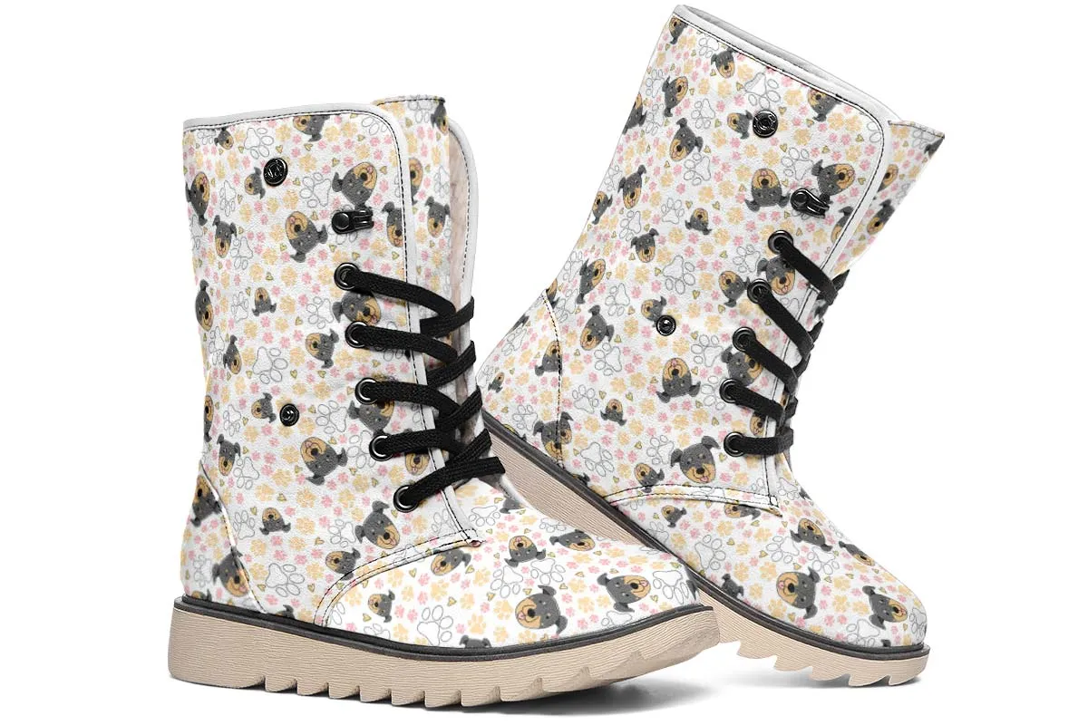 Beauceron Puppy Pattern Polar Vibe Boots