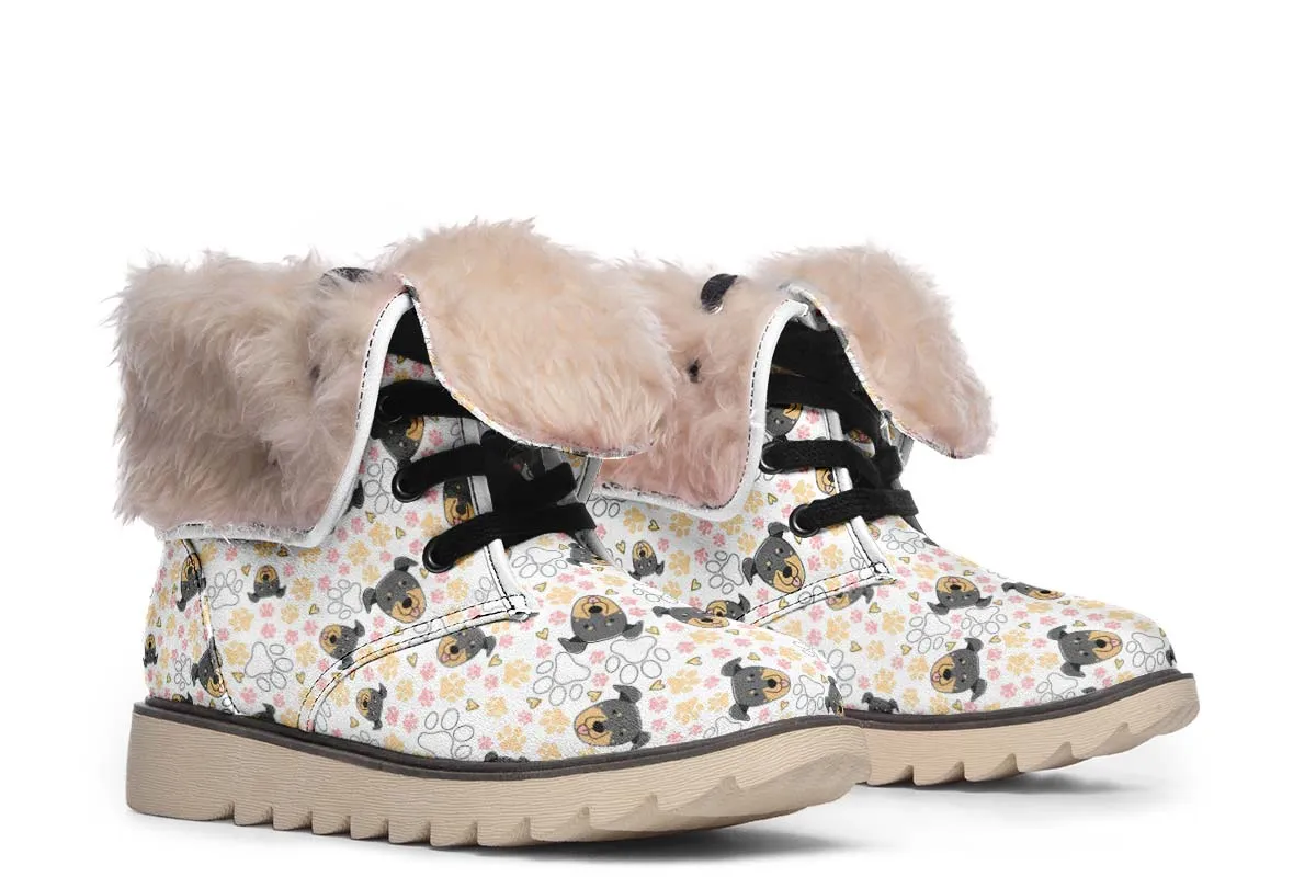 Beauceron Puppy Pattern Polar Vibe Boots
