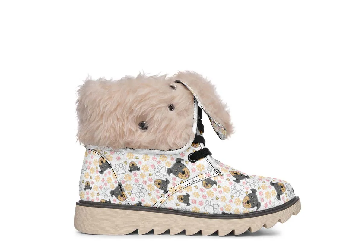 Beauceron Puppy Pattern Polar Vibe Boots