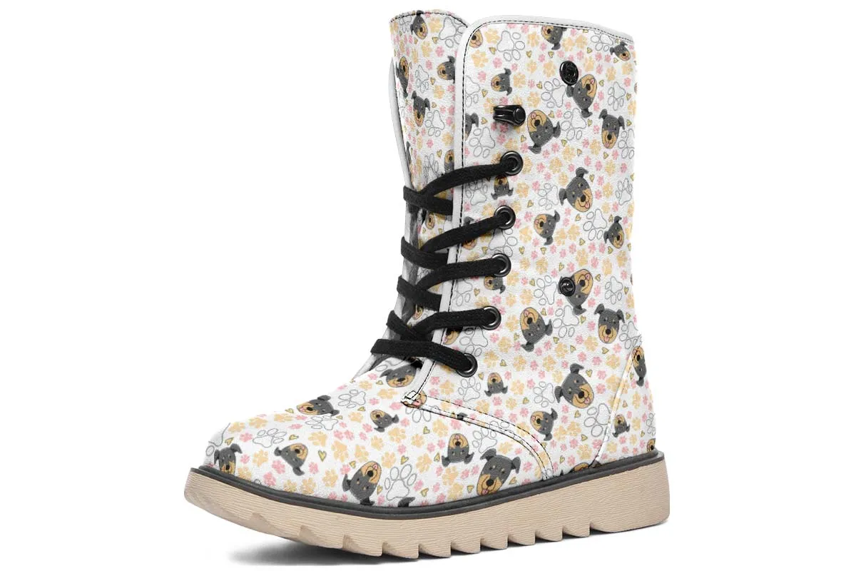 Beauceron Puppy Pattern Polar Vibe Boots