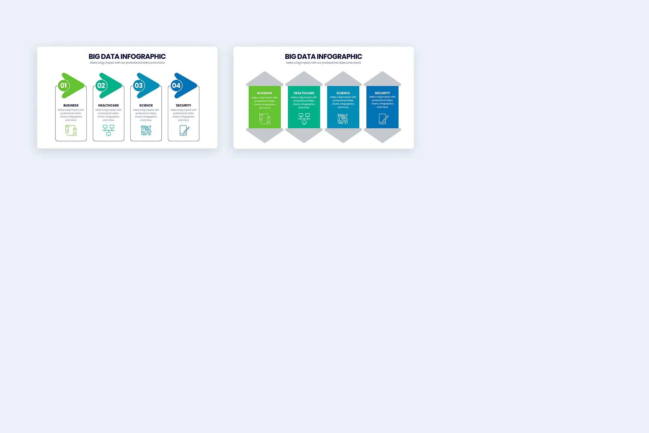 Big Data Illustrator Infographic Template