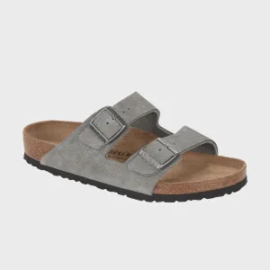 Birkenstock Arizona Desert Buck Whale Grey Nubuck Leather regular