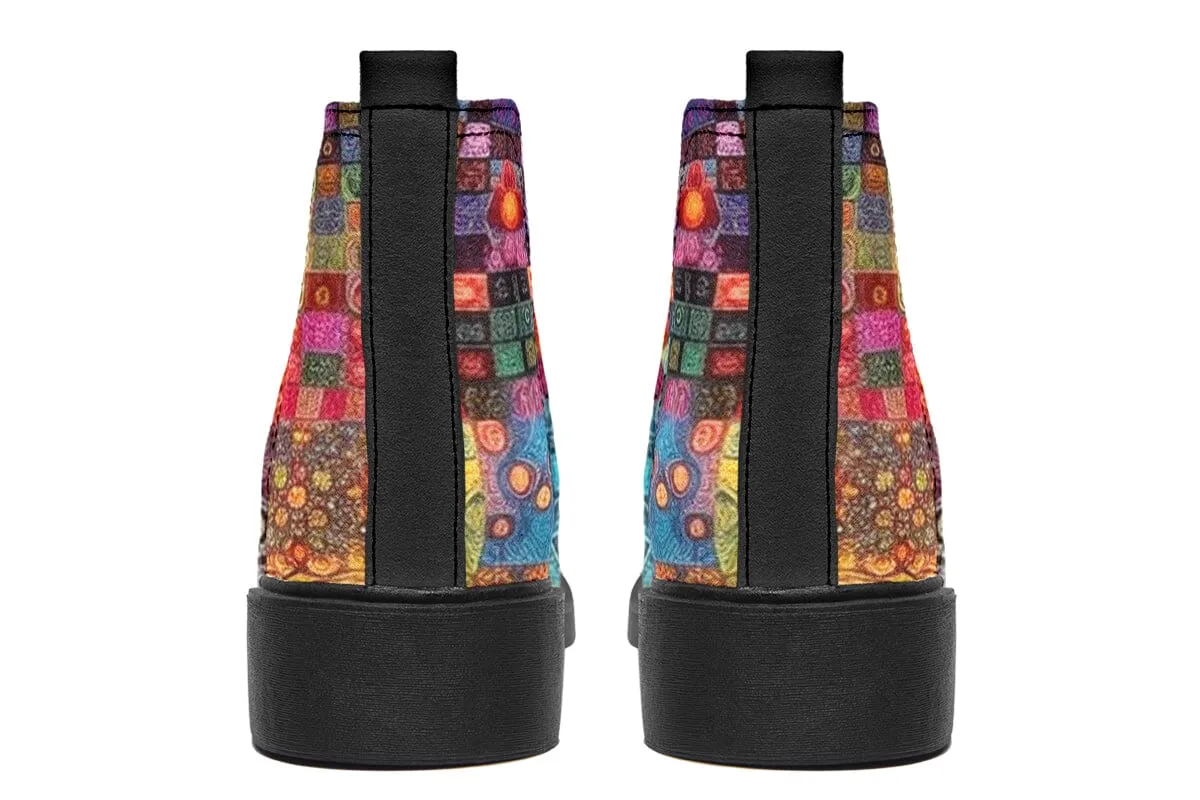 Blotter Patch Fuzz Neat Vibe Boots