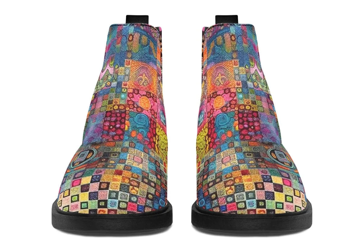 Blotter Patch Fuzz Neat Vibe Boots