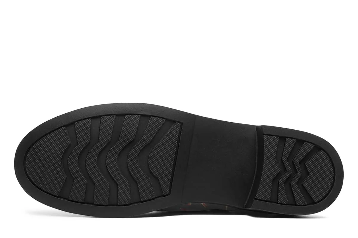 Bone Pattern Neat Vibe Boots
