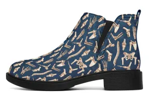 Bone Pattern Neat Vibe Boots