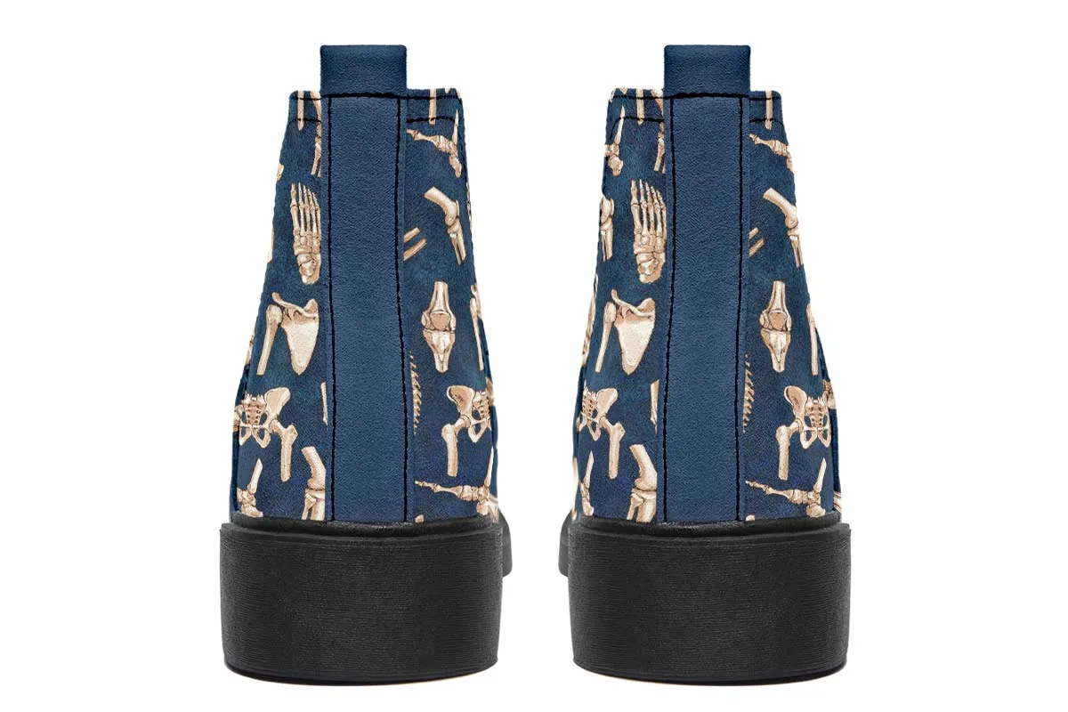 Bone Pattern Neat Vibe Boots