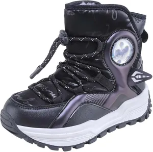 Boys Snow Boots Winter aterproof Slip esistant Thicken Bottom Cold Weather Warm Snow Shoes for Little/Big Kid