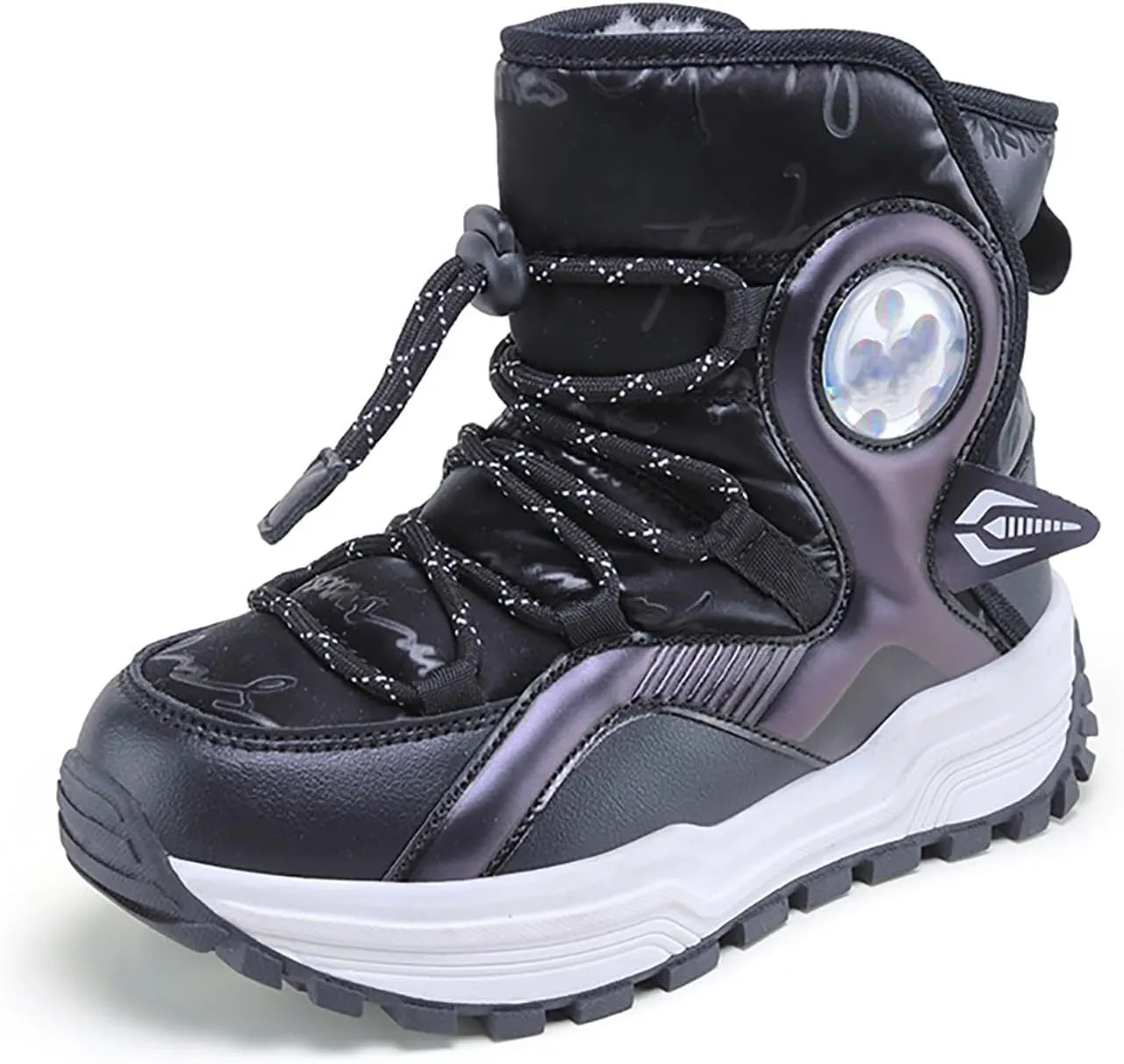 Boys Snow Boots Winter aterproof Slip esistant Thicken Bottom Cold Weather Warm Snow Shoes for Little/Big Kid