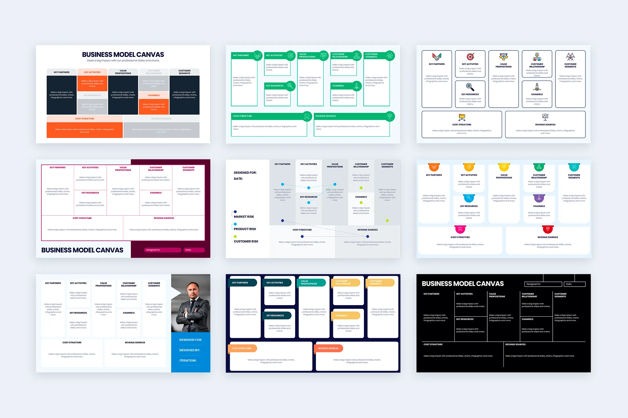 Business Model Canvas Illustrator Template