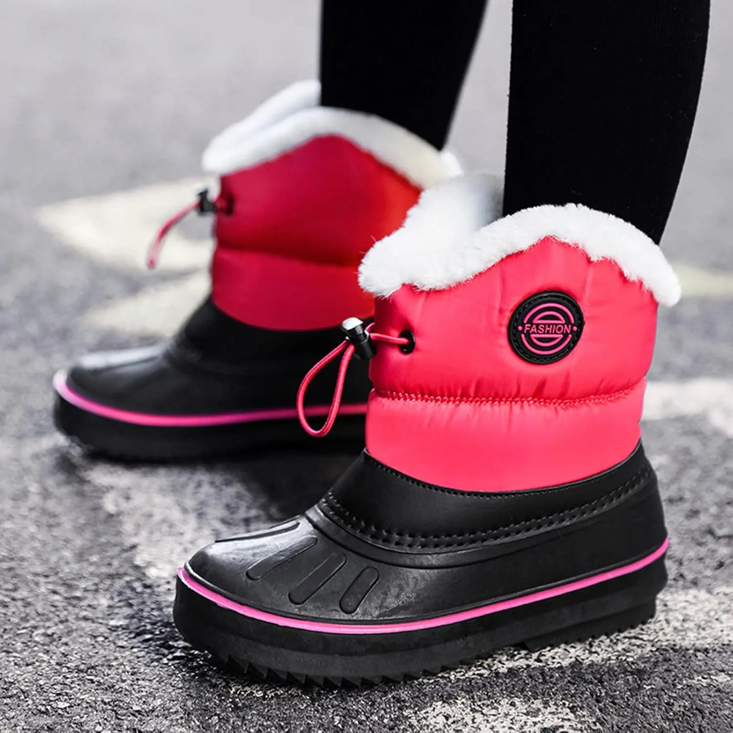 Children Shoes Snow Boots Girls Boys Outdoor Boots Non Slip Warm Boots Cotton Snow Boots Toddler Glitter Boots Size 9