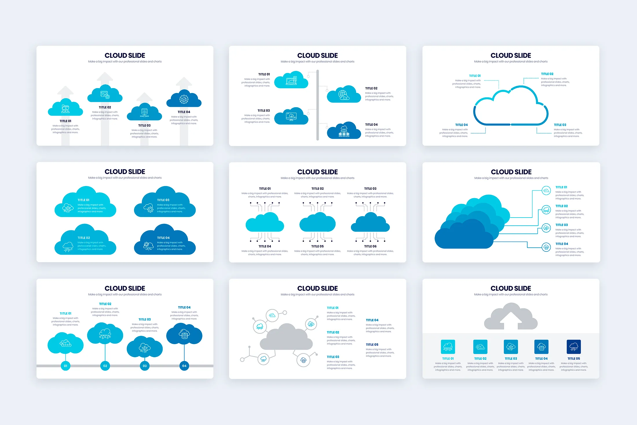 Cloud Illustrator Infographic Template