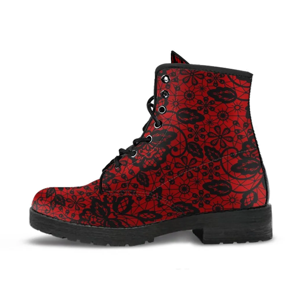 Combat Boots-Pattern 119 Red