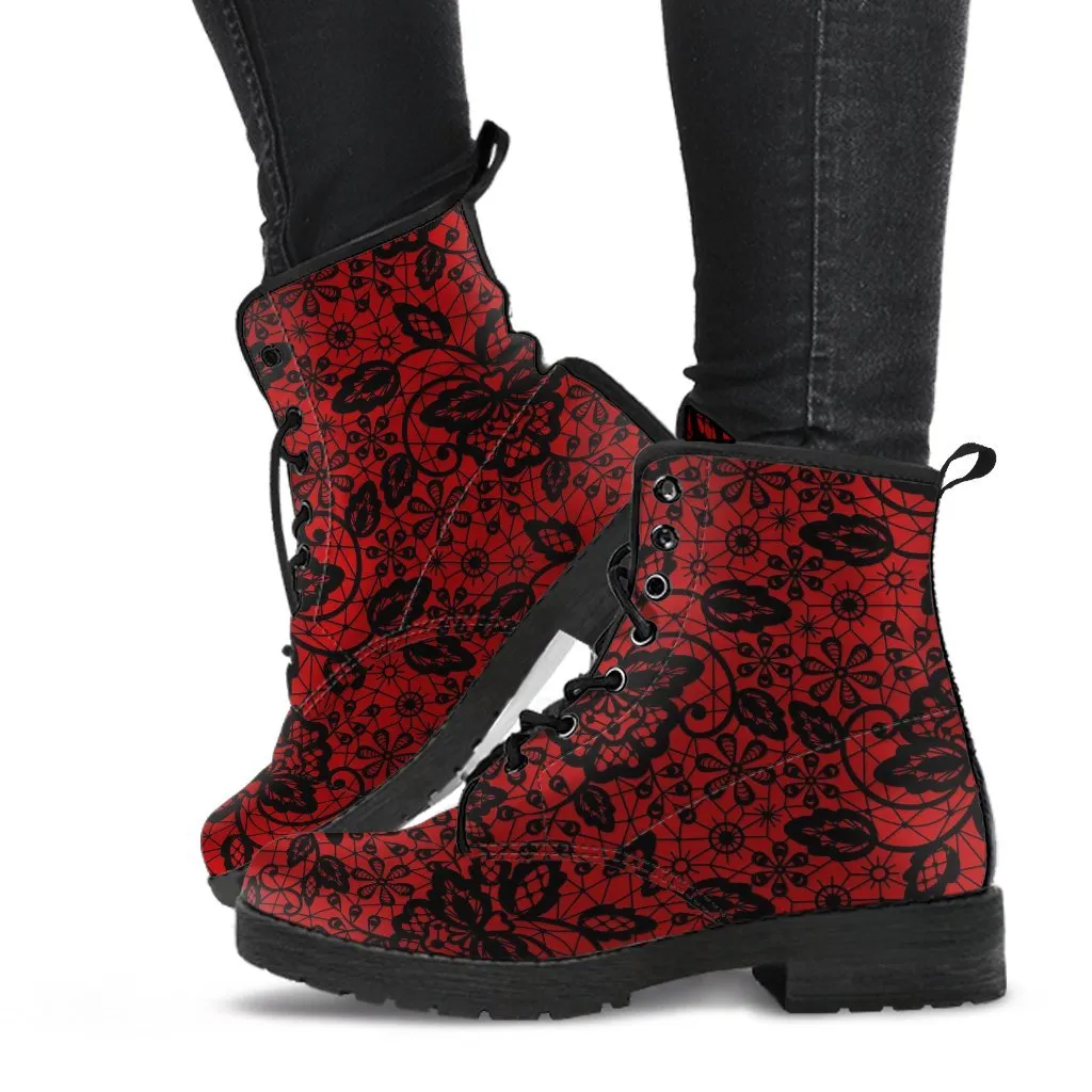 Combat Boots-Pattern 119 Red