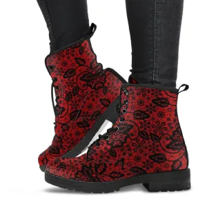 Combat Boots-Pattern 119 Red