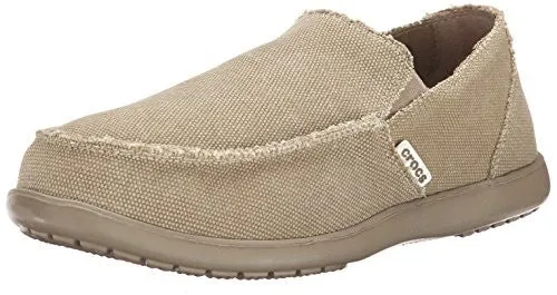 Crocs Men's Santa Cruz Slip-On Loafer,Khaki/Khaki,12 (D)M US