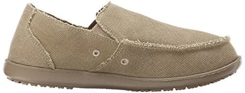 Crocs Men's Santa Cruz Slip-On Loafer,Khaki/Khaki,12 (D)M US