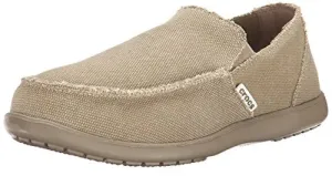 Crocs Men's Santa Cruz Slip-On Loafer,Khaki/Khaki,12 (D)M US