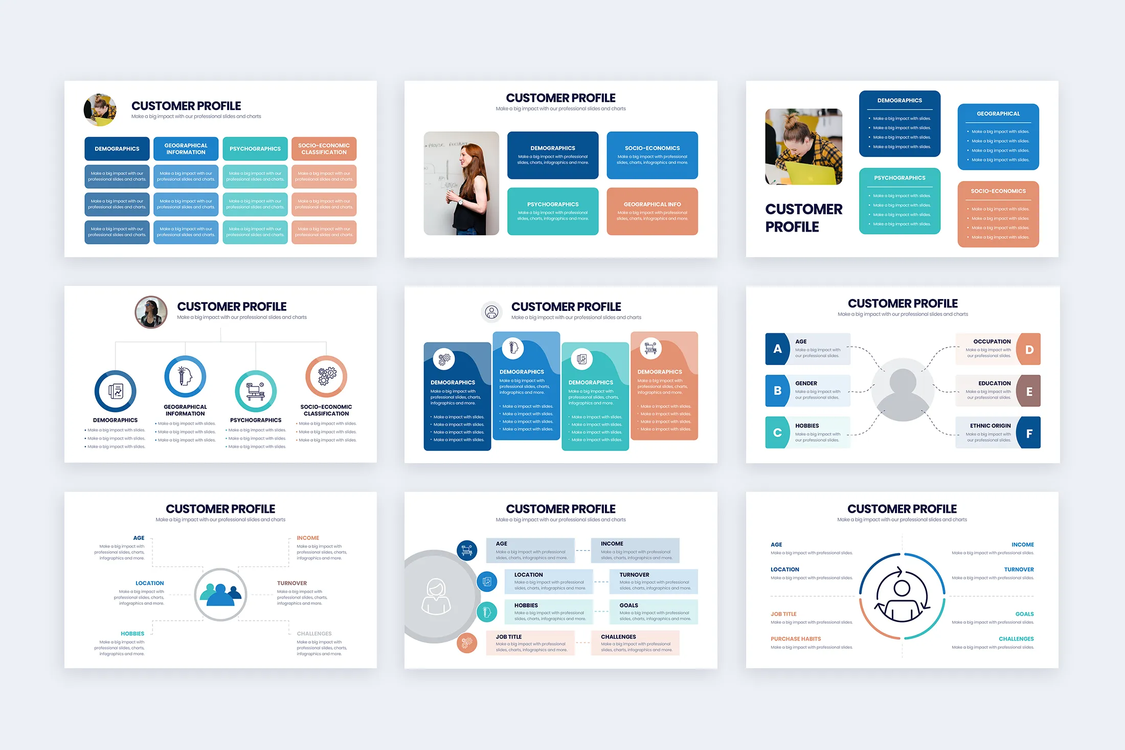 Customer Profile Google Slides Infographic Template