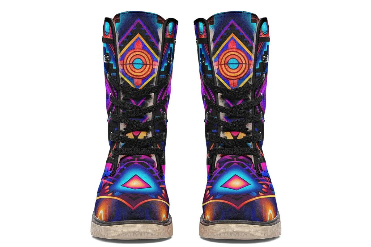 Cyber Grids Moon Boots