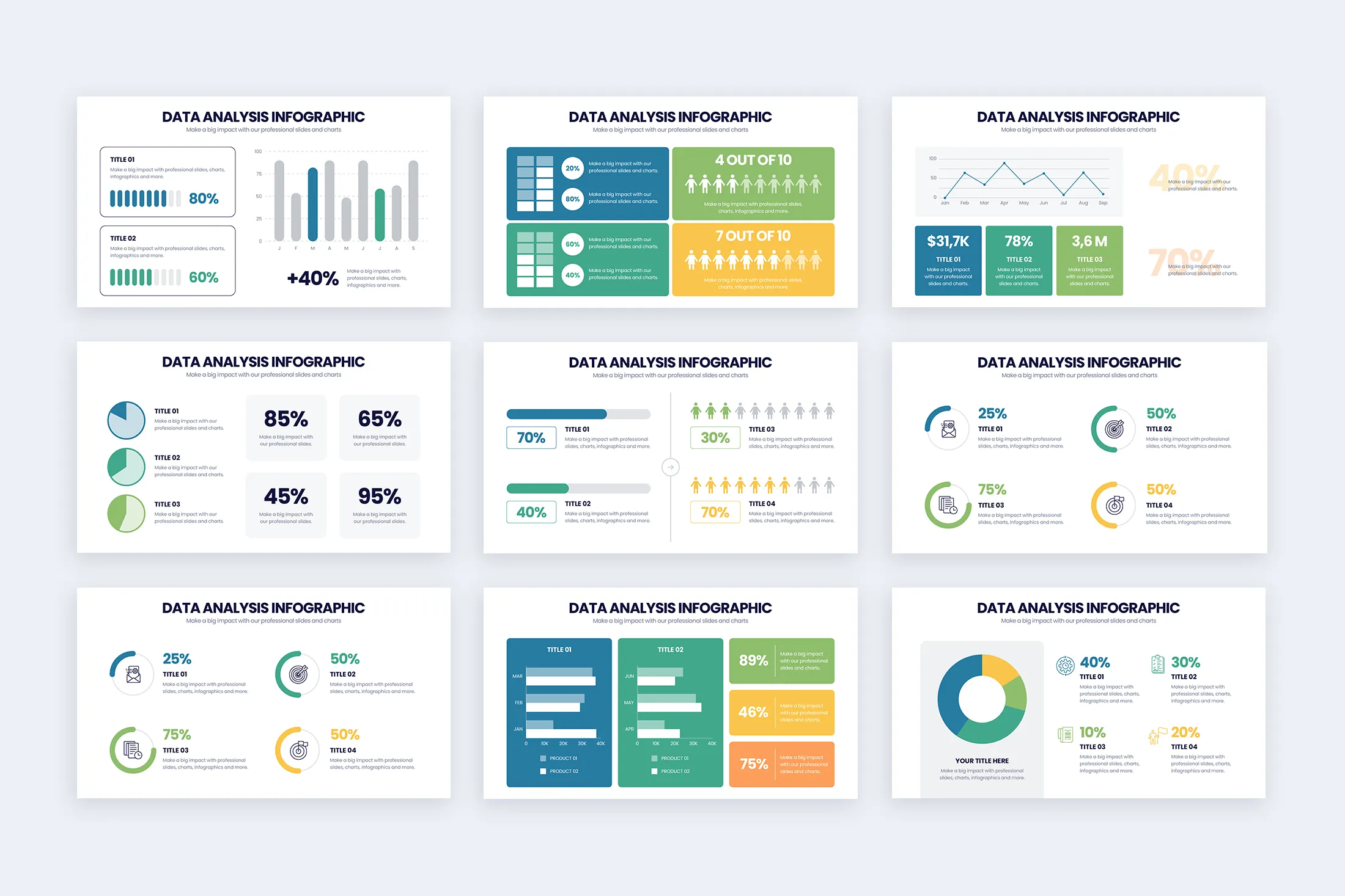 Data Analysis Powerpoint Infographic Template