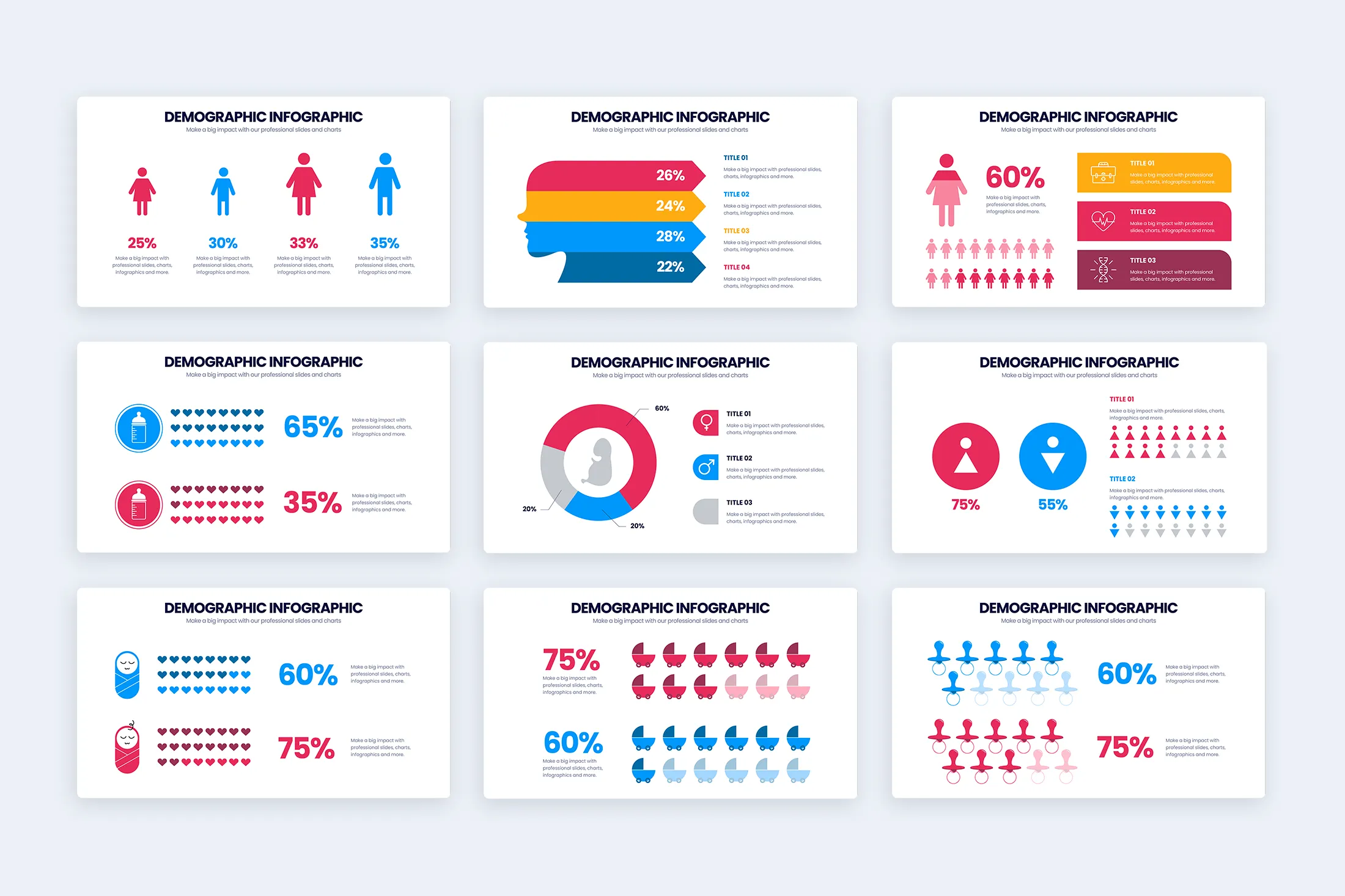 Demographic Google Slides Infographic Template