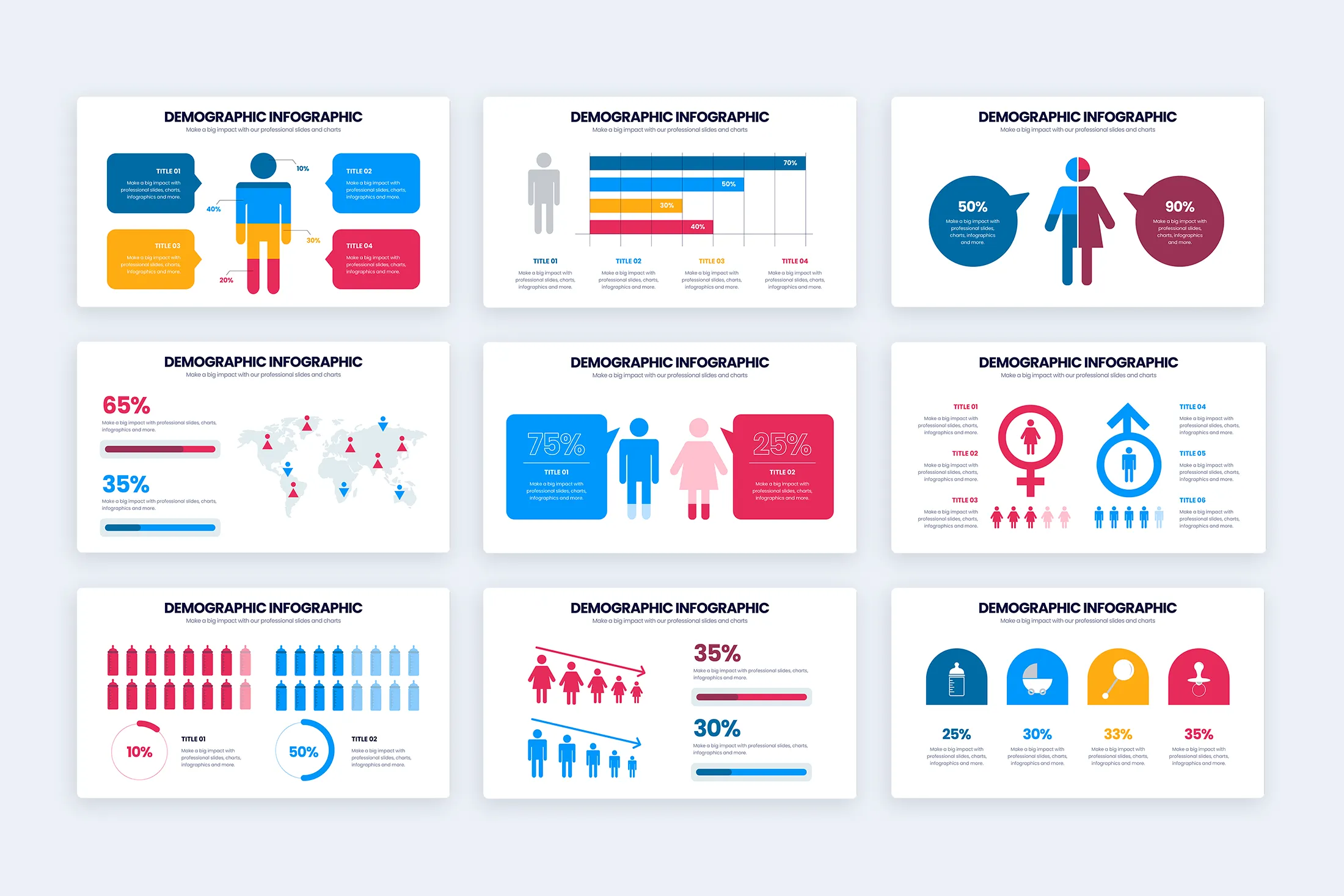Demographic Google Slides Infographic Template