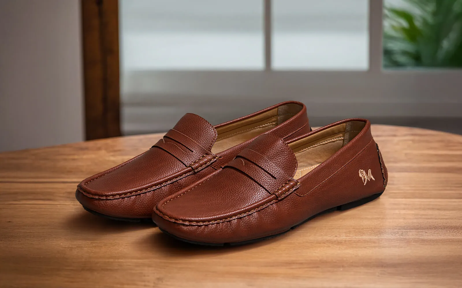 Dress Loafers : Tan