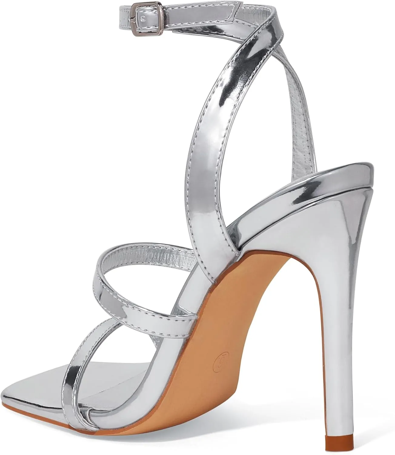 Elisabet Tang Elegant Black High Heeled Sandals for Women  Adjustable Straps, Square Toe, Stiletto Pumps for Party, Evening, and Formal Occasions