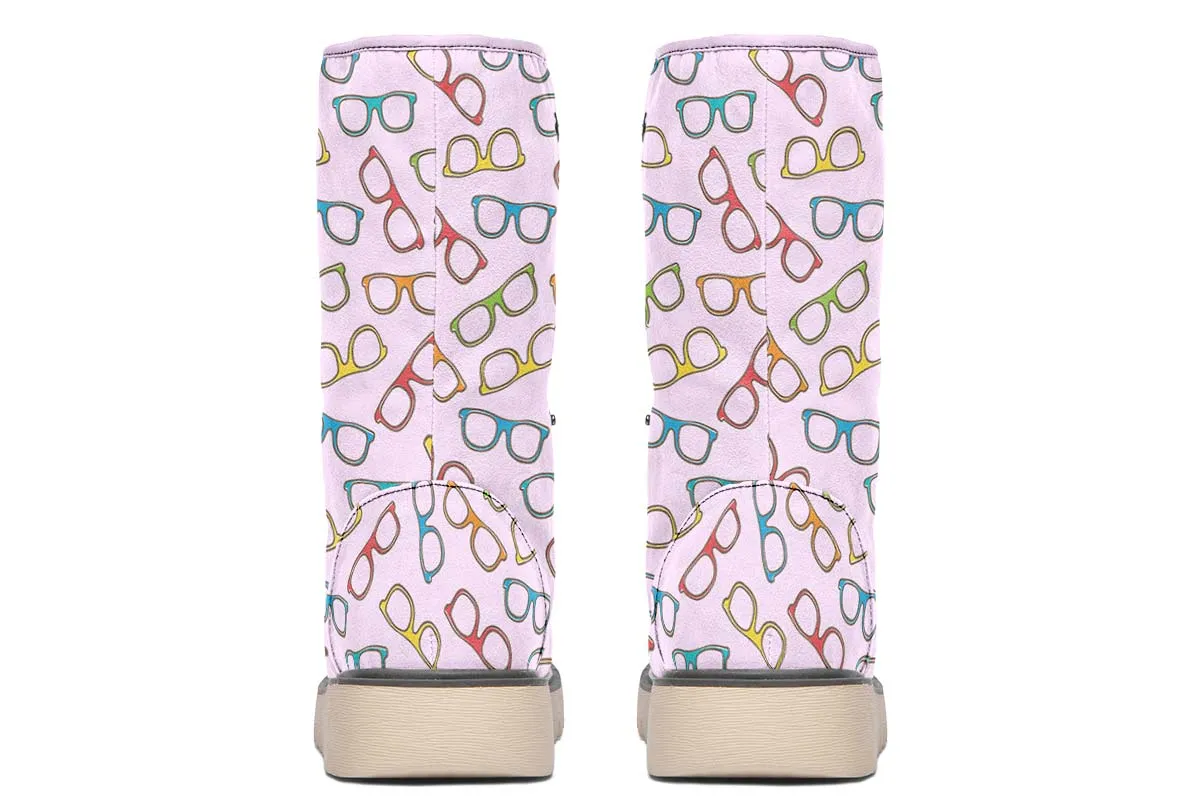 Eye Glasses Pattern Polar Vibe Boots