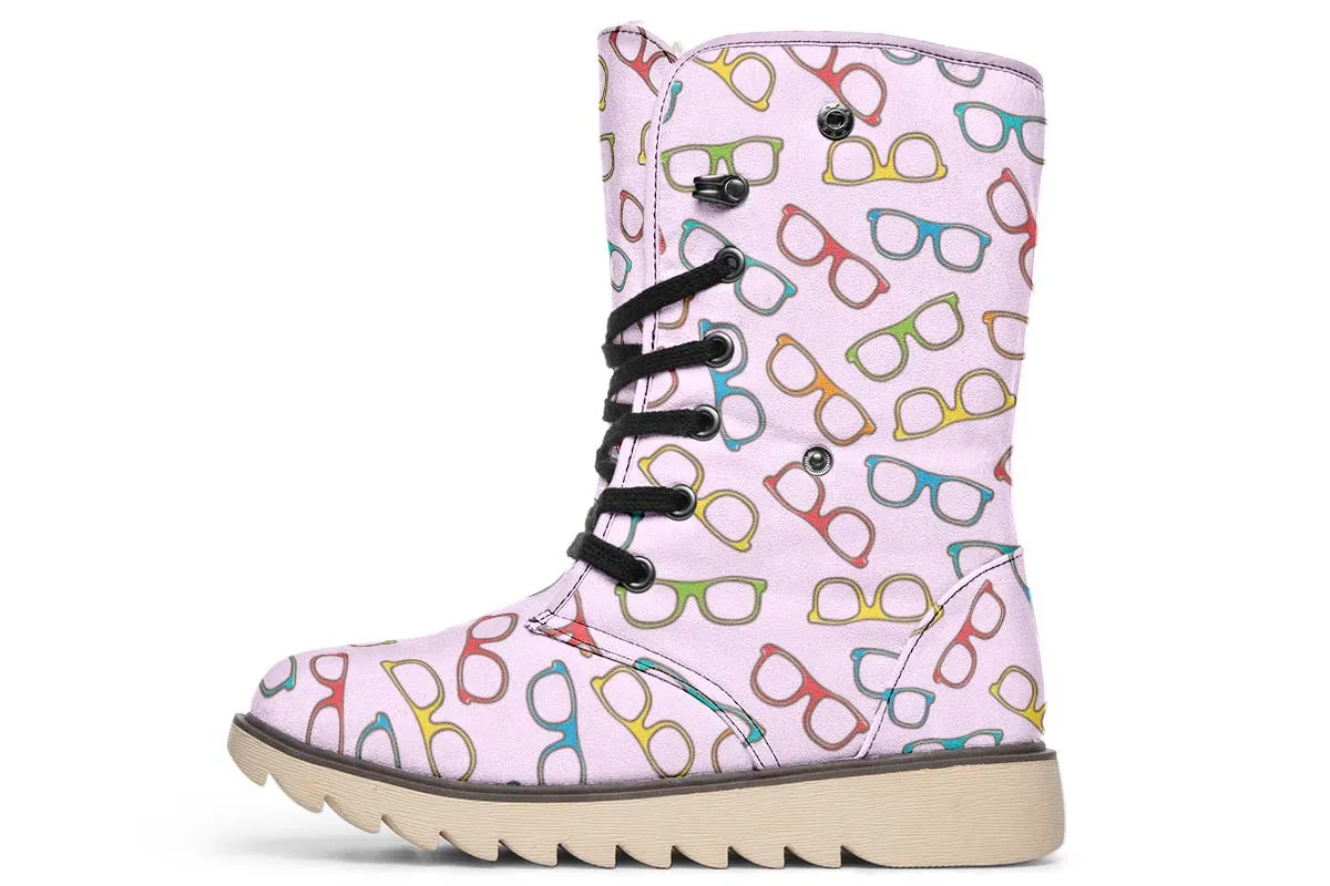 Eye Glasses Pattern Polar Vibe Boots