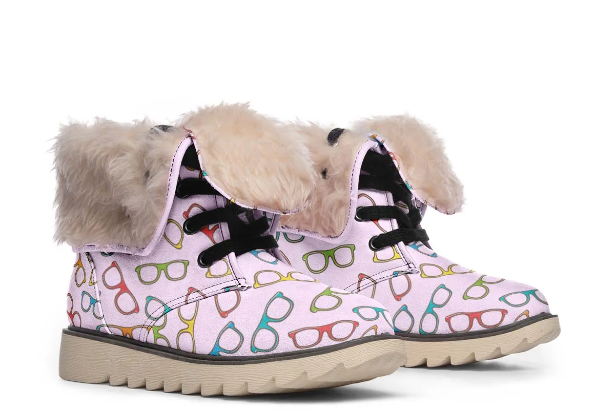 Eye Glasses Pattern Polar Vibe Boots