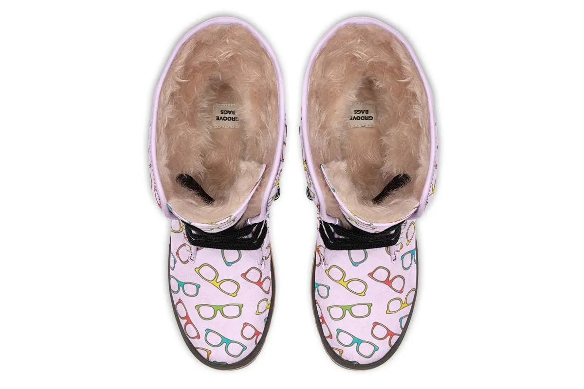 Eye Glasses Pattern Polar Vibe Boots