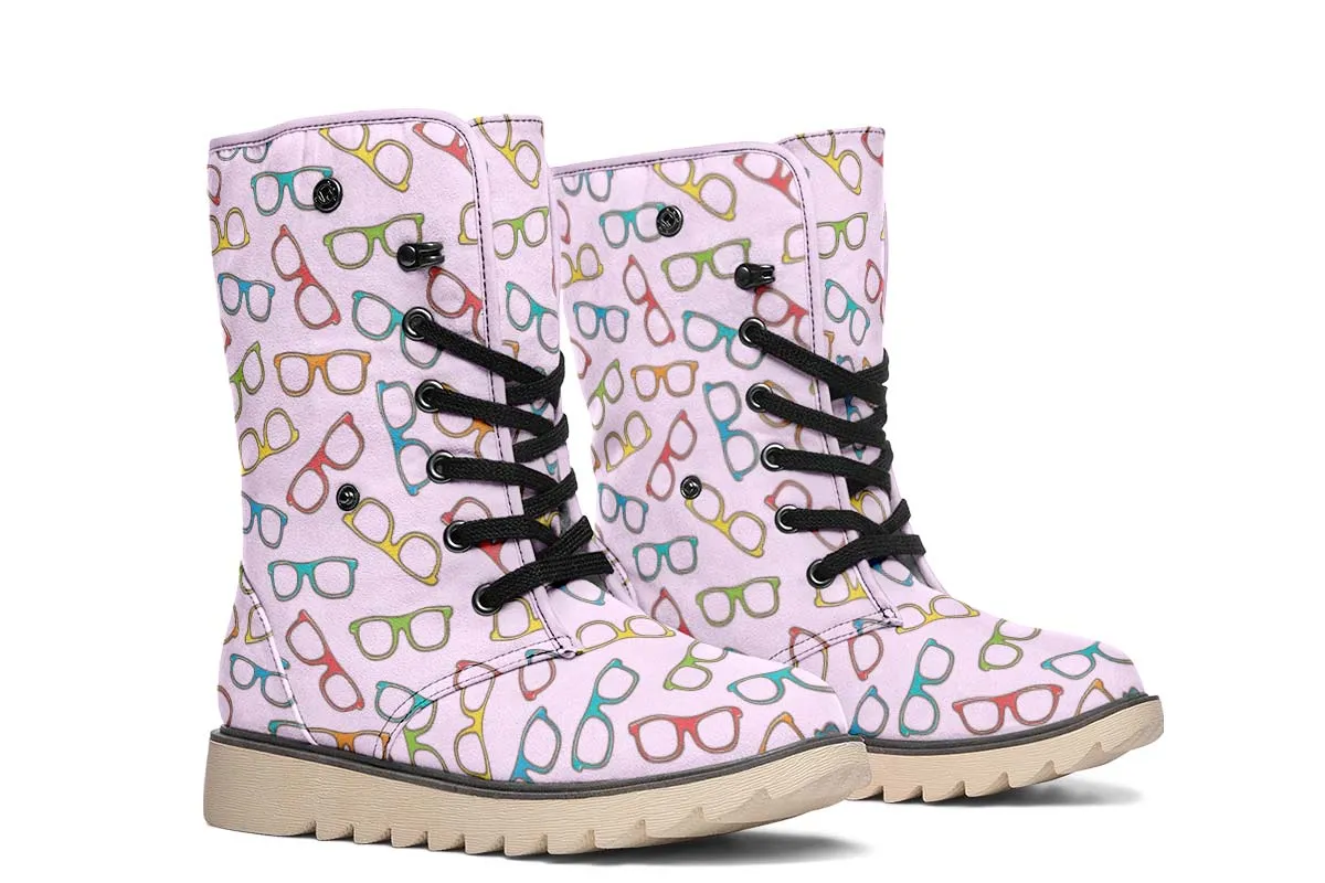Eye Glasses Pattern Polar Vibe Boots